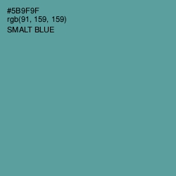#5B9F9F - Smalt Blue Color Image